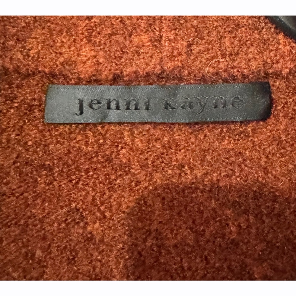 Jenni Kayne Cardigan XS Rust Brown Wool Yak Blend Open Front Duster Sweater - Picture 5 of 7